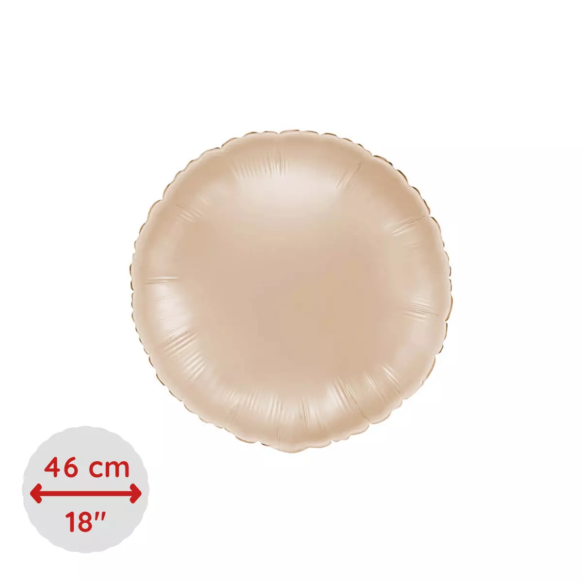 Folieballong rund californian gold