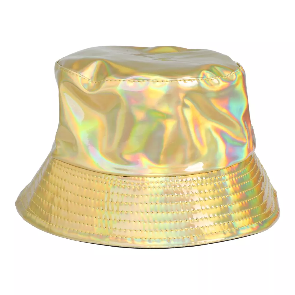 Bøttehatt glossy gull