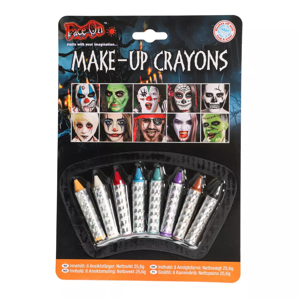 Face on make up crayons 8pk