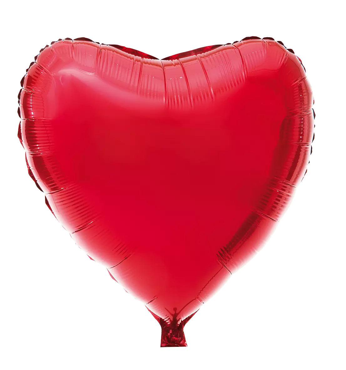 Rødt hjerte folieballong74x70 cm