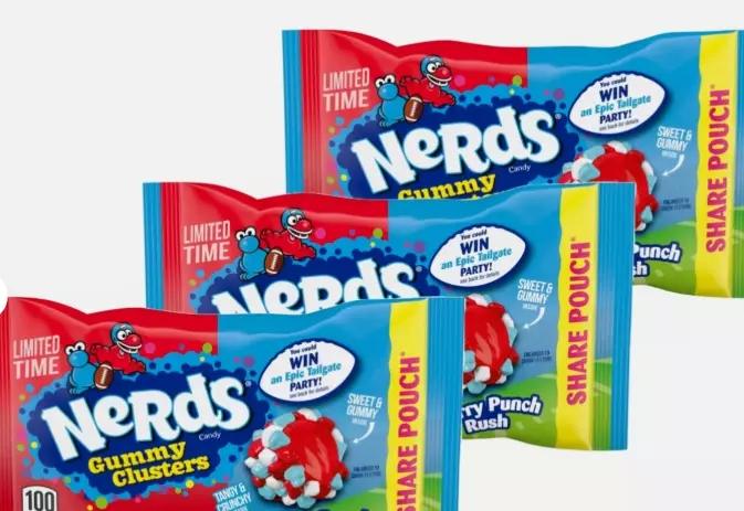 Nerds berry punch rush gummy cluster 85gr