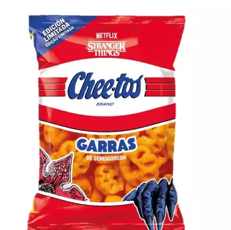 STRANGER THINGS SNACK CURLY GARRAS DE DEMOGORGON 75g
