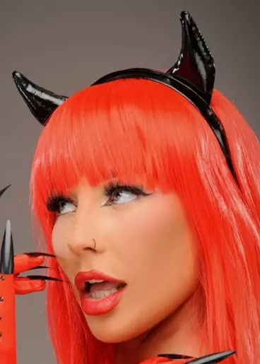 PVC djevel horn svarte