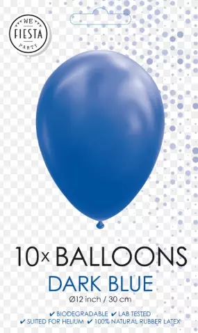Dark blue ballonger 10 pk