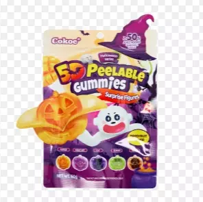 COKOC PEELABLE GUMMIES MIXED FRUIT HALLOWEEN 60g (CHI)