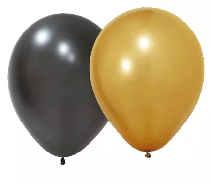 Golde celebrations gull/sølv ballonger 6pk