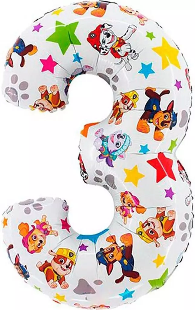 Paw patrol 3-tall ballong 66cm