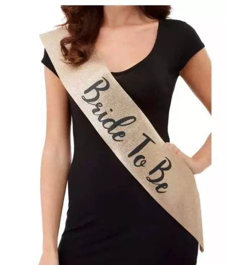 Bride to be missebånd gull