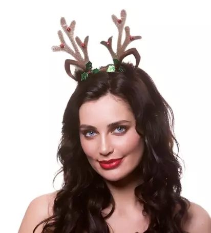 Tiara reinsdyrhorn med små bjeller