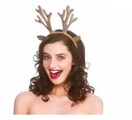 Tiara glitter reinsdyrhorn