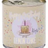 Cancake Happy birthday lemon bursdagskake med lys