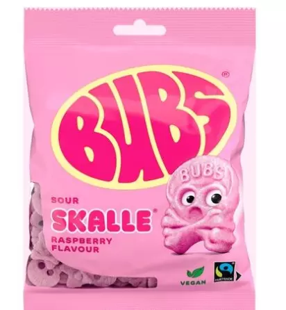Bubs Raspberry Skalle 90g