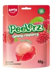 AMOS PEELERZ GUMMY RASPBERRY 65g