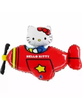 Hello Kitty rødt fly 76 cm