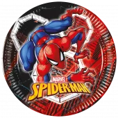 Spiderman pappfat World of Webs 20cm 8pk