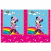 Minnie Rainbow make me smile plastduk 120x180 cm