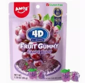 AMOS 4D FRUIT GUMMY GRAPE BURST 65g