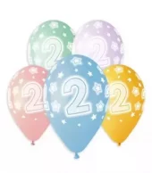 Cosmic star ballonger 2 år 5pk