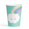 Rainbow & Cloud pappkopper 8pk