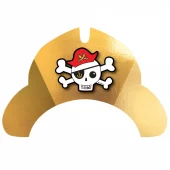 Sjørøverkart papirhatter 8pk