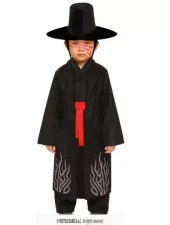 K-Pop black demon kostyme 5-6 år