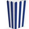 Snackboks mørkeblå/hvit 8pk