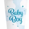 Baby boy blå pappkopper 8pk
