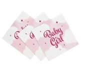 Baby girl rosa servietter 20pk
