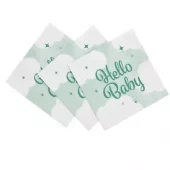 Hello baby grønne servietter 20 pk