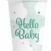 Hello baby grønne pappkopper 8pk