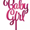 Baby girl kaketopp i akryl