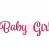 Baby girl letter banner 2 meter
