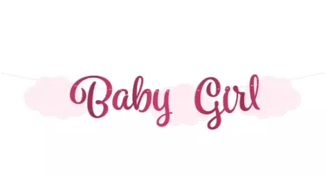 Baby girl letter banner 2 meter