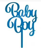 Baby boy Kaketopp i akryl