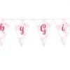 Baby girl mini flaggbanner i papp 2m