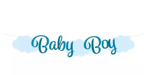 Baby boy letter banner 2 meter
