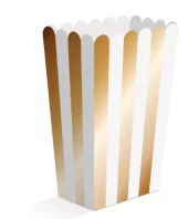 Snackboks gull/hvit 8pk