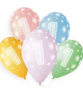 Cosmic star ballonger 1 år 5pk
