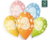 Cosmic star ballonger 3 år 5pk