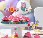 Kaketopper Cupcake Peppa Gris, 24 stk