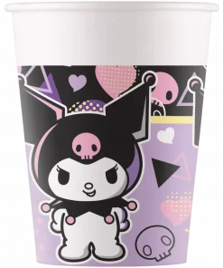 Kuromi pop art pappkopper 8pk