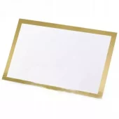 Bordkort gold frame 10 pk