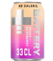 Battery peach raspberry 33cl