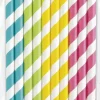Smoothie sugerør  Striper Assortert 10 pk