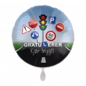 Gratulerer - Kjør Trygt! folieballong