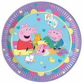 Peppa Pig Made With Love pappfat 23cm 8pk
