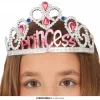 Tiara - Sølv m/stener - "Princess"