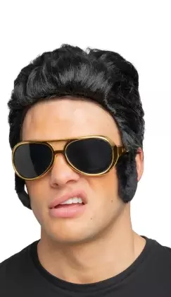 Elvis rock n roll shades med kinnskjegg