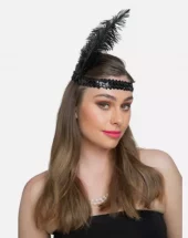 Flapper headband svart