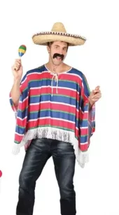 Mexican poncho onesize